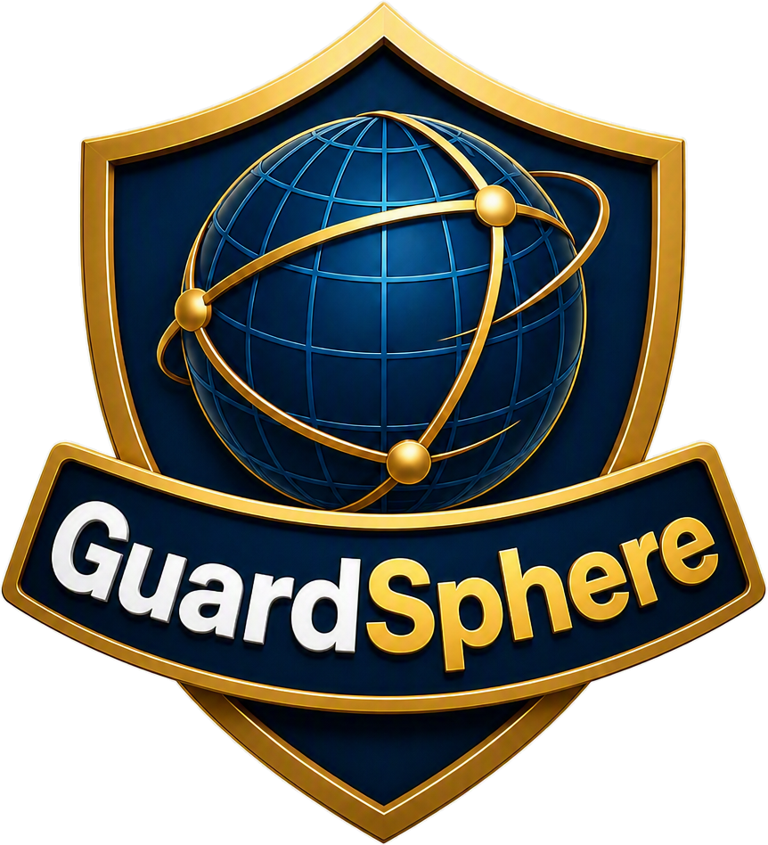The GuardSphere shield logo